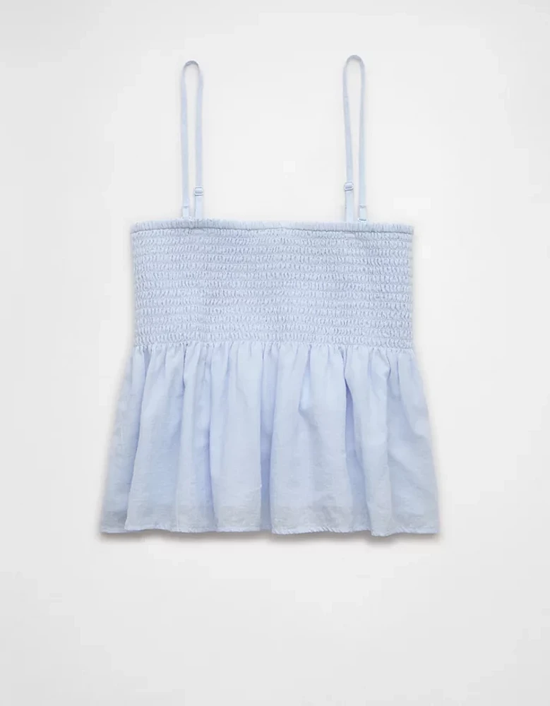 Débardeur nuisette à smocks avec boucles AE