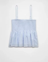 Débardeur nuisette à smocks avec boucles AE