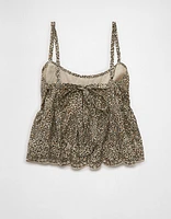 Camisole à œillets léopard AE