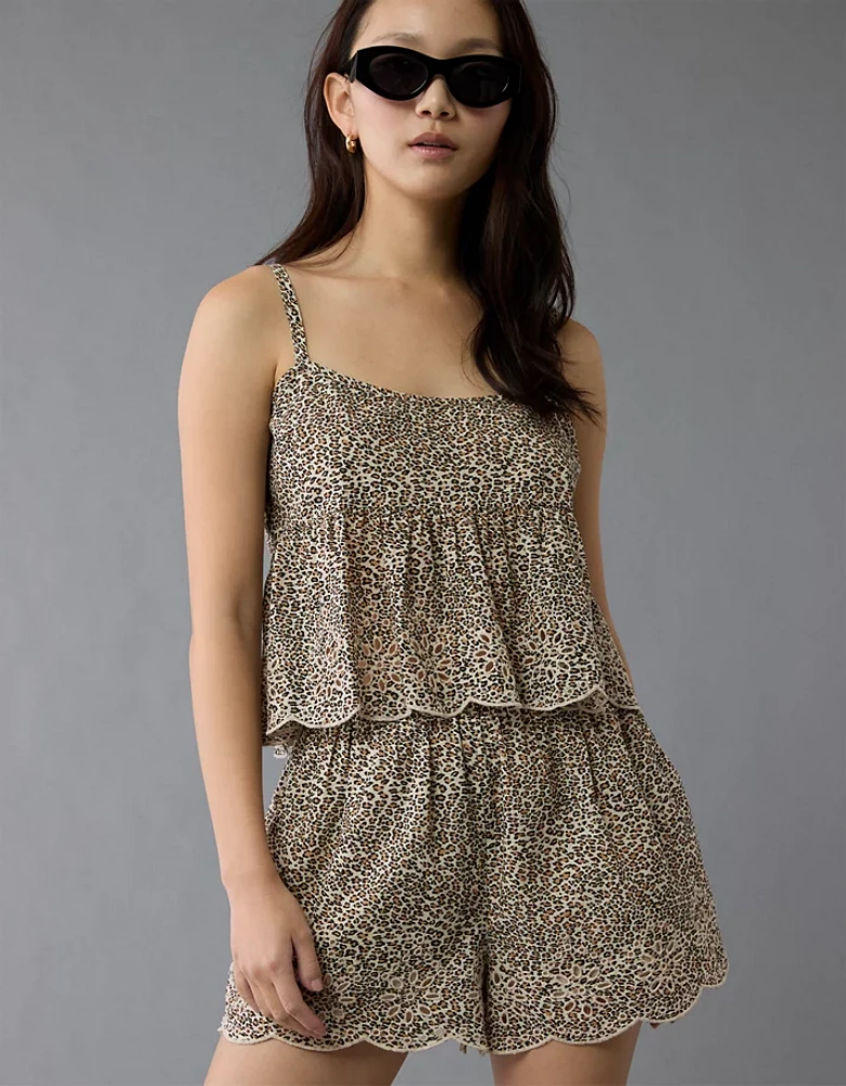Camisole à œillets léopard AE