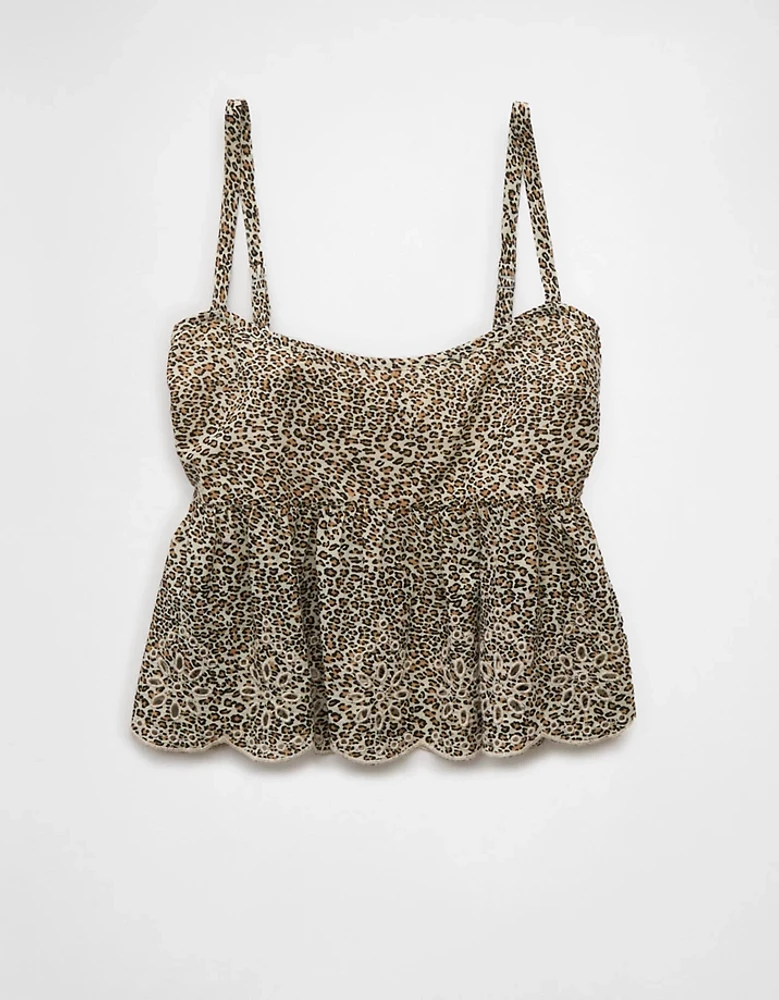 Camisole à œillets léopard AE