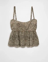 Camisole à œillets léopard AE