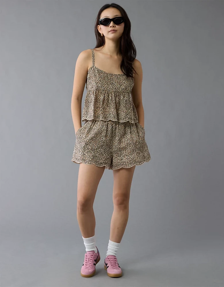 Camisole à œillets léopard AE