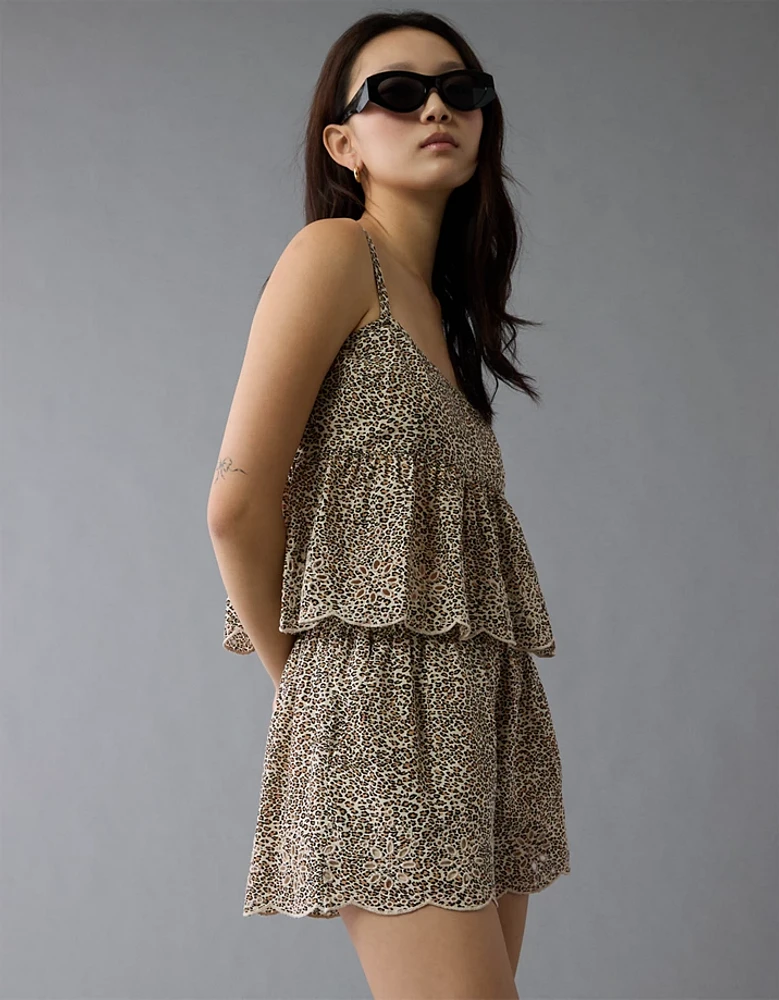 Camisole à œillets léopard AE