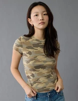 Petit t-shirt à motif camouflage Hé AE