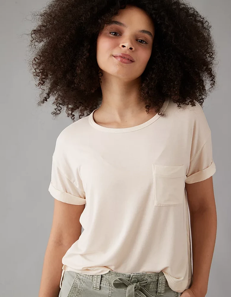 AE Soft & Sexy Oversized Pocket T-Shirt