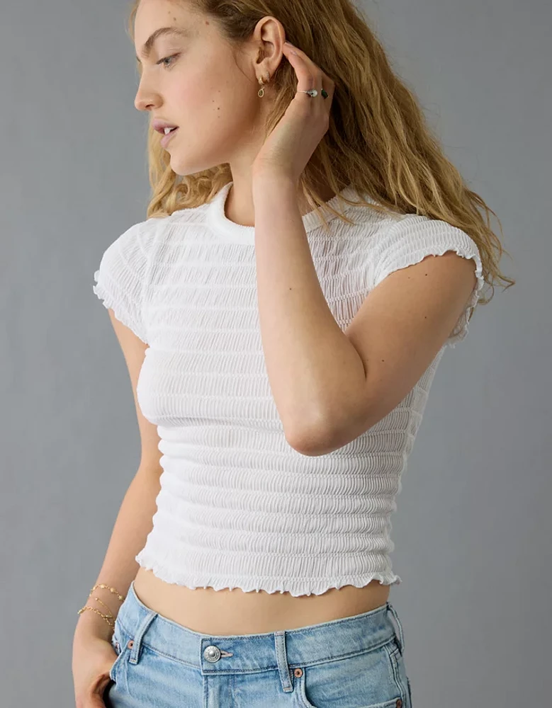 Petit t-shirt à smocks Hé bébé AE
