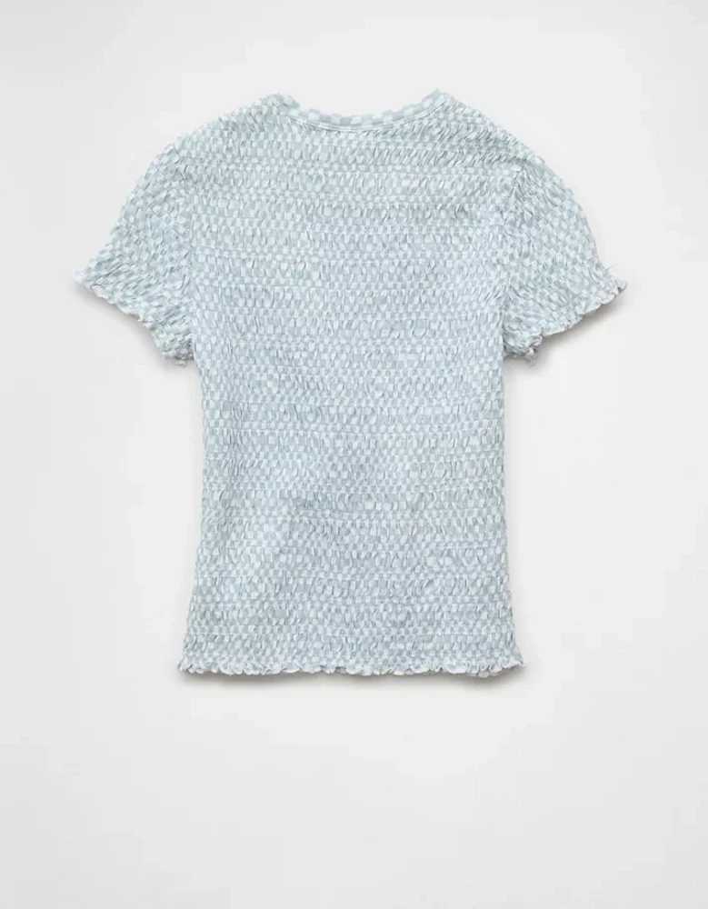 AE Smocked Hey Baby Tee