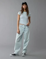 AE Smocked Hey Baby Tee
