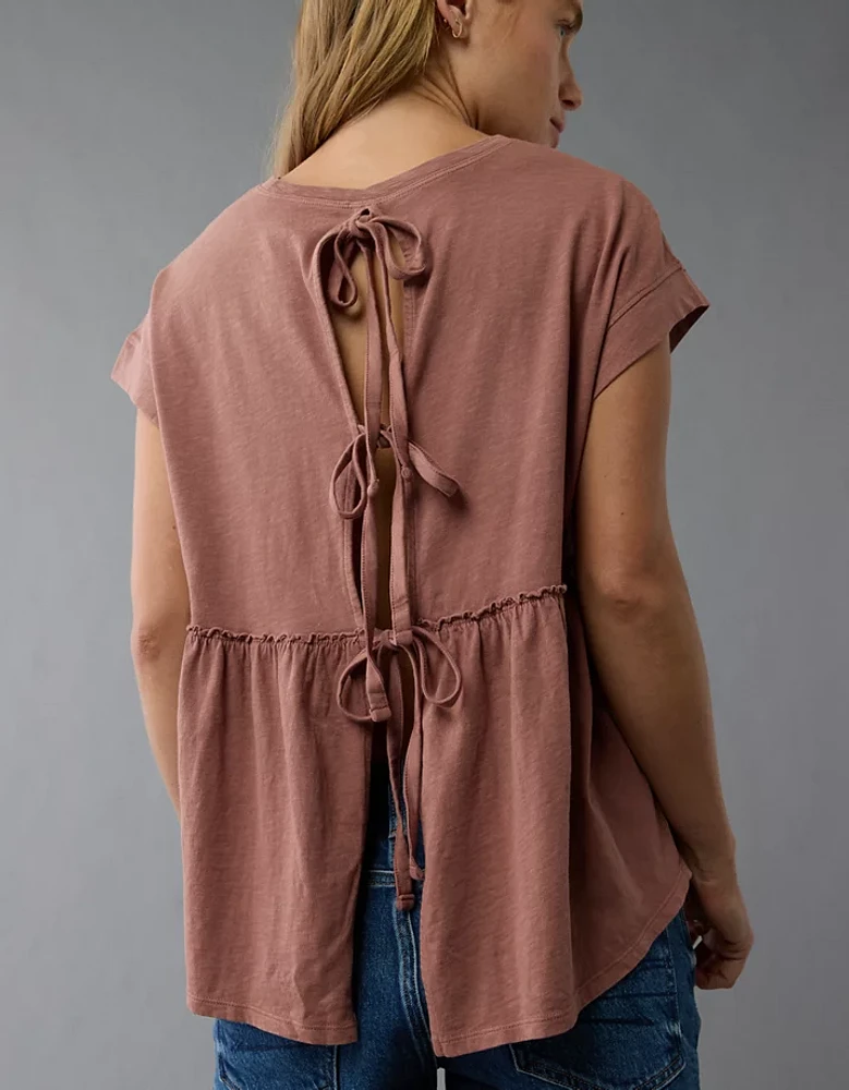 T-shirt évasé nuisette en tricot Vive le soleil AE