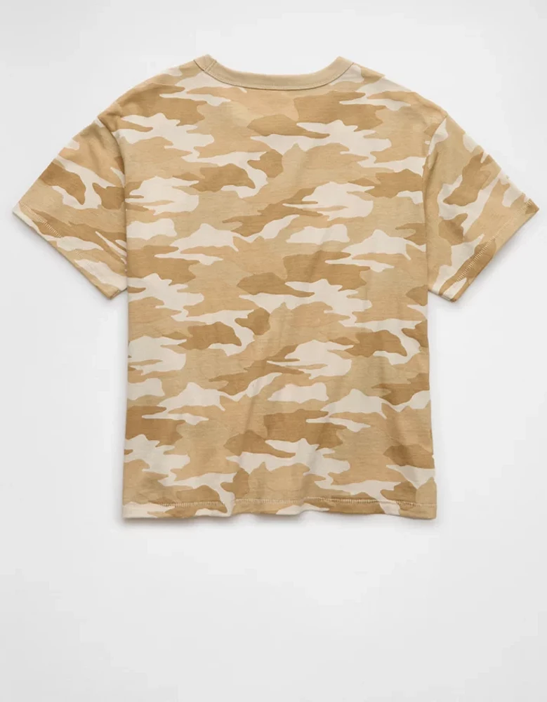 T-shirt ancien petit ami camouflage AE