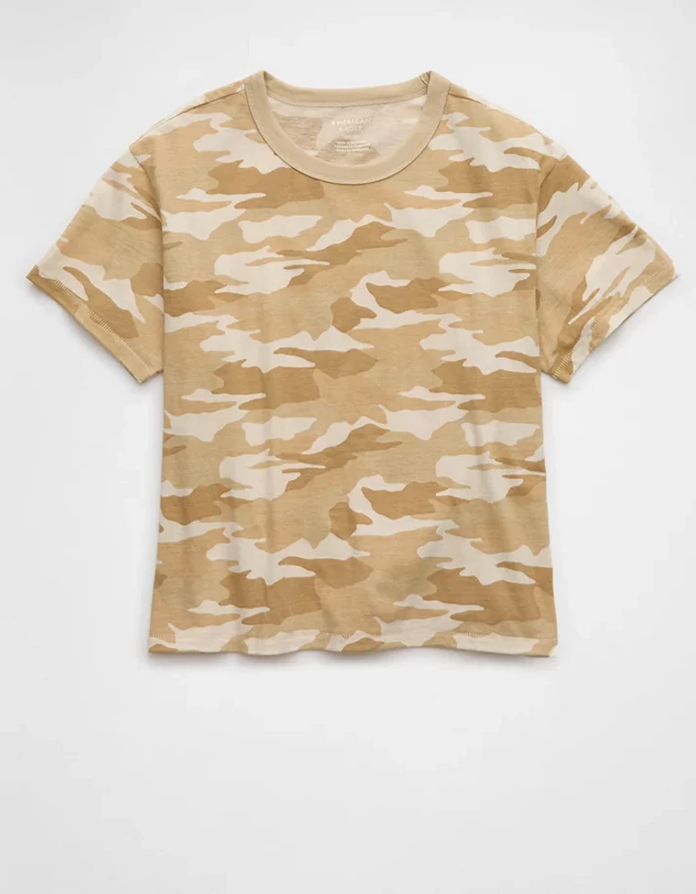 T-shirt ancien petit ami camouflage AE