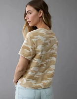 T-shirt ancien petit ami camouflage AE
