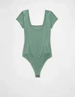 AE Square Neck Short-Sleeve Bodysuit