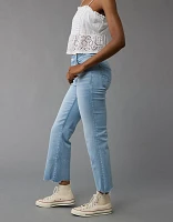 AE Next Level High-Waisted Kick Bootcut Crop Jean