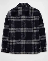 AE Plaid Shirt Jacket