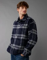 AE Plaid Shirt Jacket