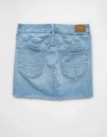 AE Next Level Curvy High-Waisted Denim Mini Skirt