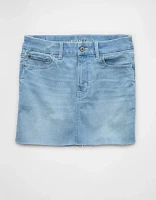 AE Next Level Curvy High-Waisted Denim Mini Skirt