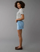 AE Next Level Curvy High-Waisted Denim Mini Skirt