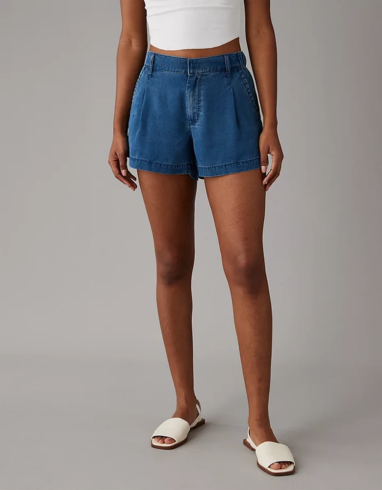 Short long doux à taille haute AE