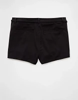 Mini short à taille basse extensible AE