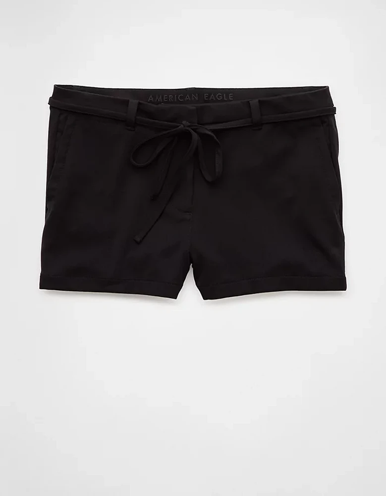 Mini short à taille basse extensible AE