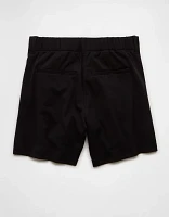 AE Stretch High-Waisted Pleated 6" Trouser Short