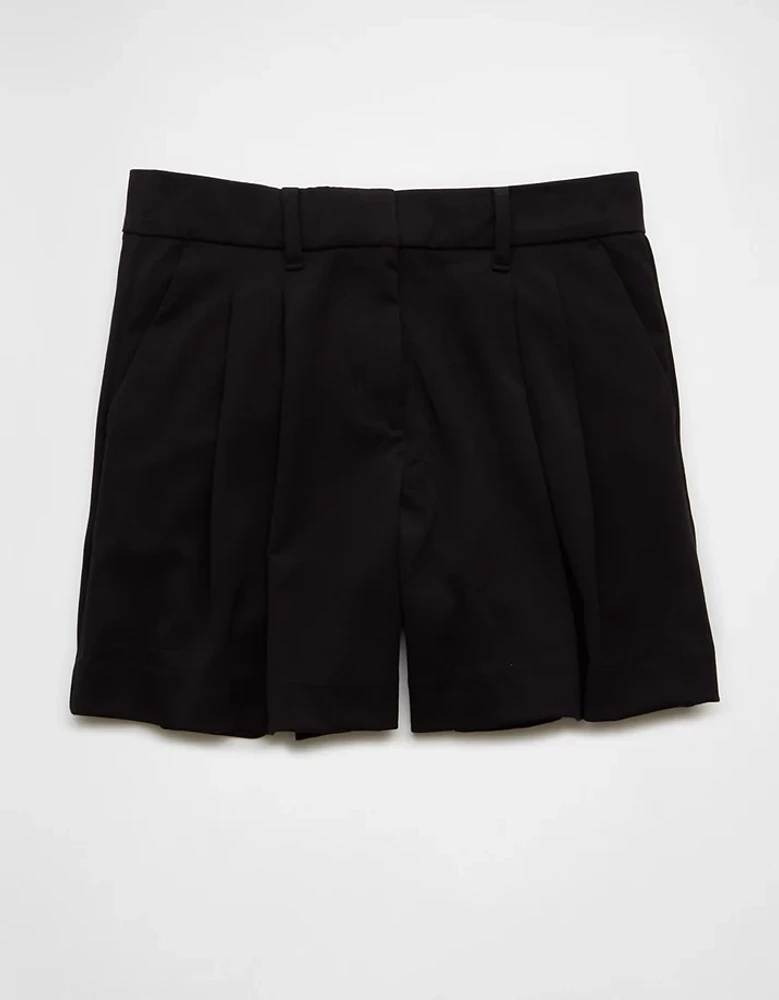 Short de style pantalon plissé 6 po à taille haute extensible AE