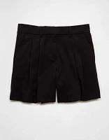 AE Stretch High-Waisted Pleated 6" Trouser Short