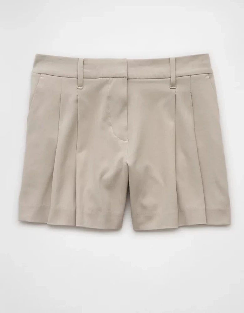 AE 6" Stretch High-Waisted Pleated Trouser Short