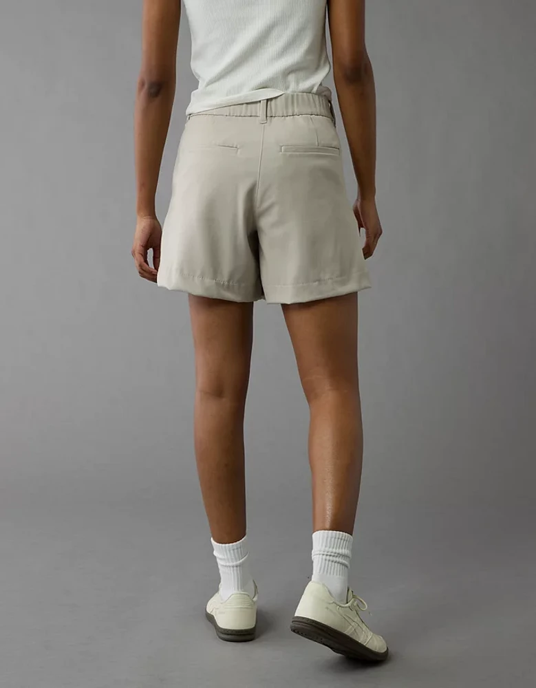 AE 6" Stretch High-Waisted Pleated Trouser Short