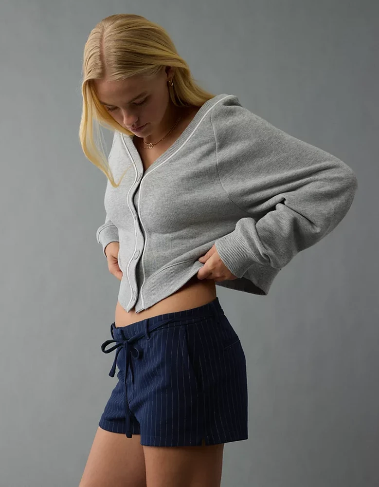 Mini short à taille basse extensible AE