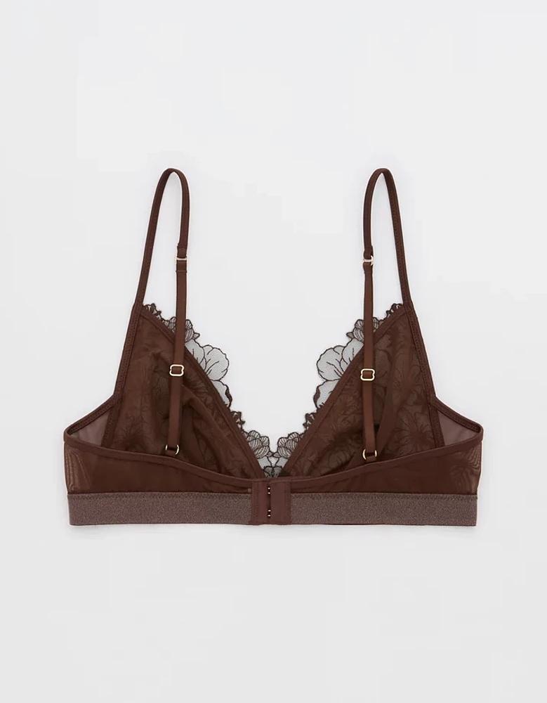 Show Off Embroidery Triangle Bralette