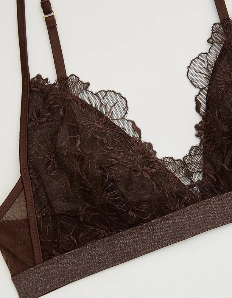 Show Off Embroidery Triangle Bralette