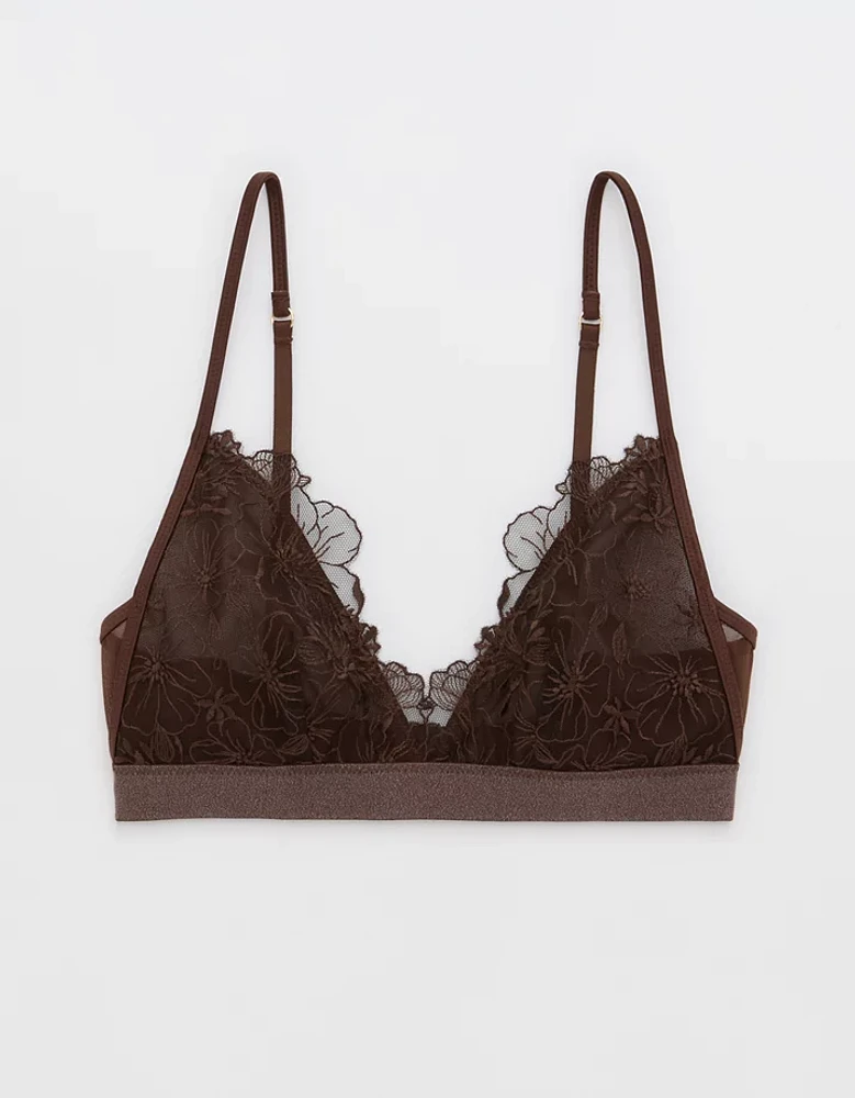 Show Off Embroidery Triangle Bralette