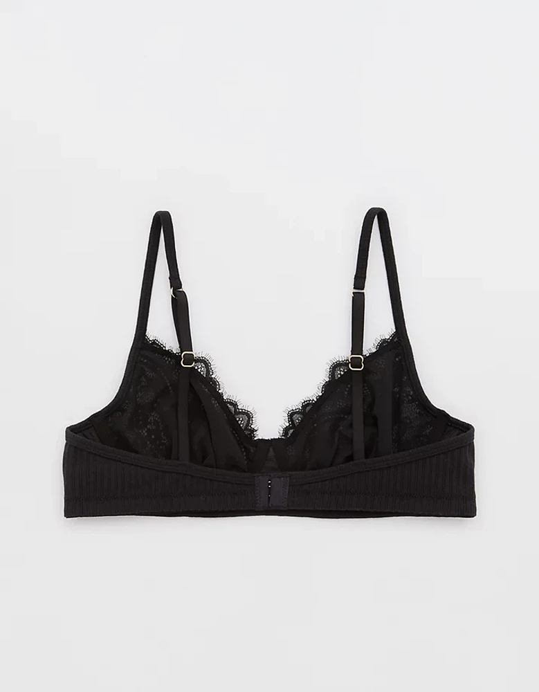 Show Off Enchanted Lace Rib Wireless Bralette