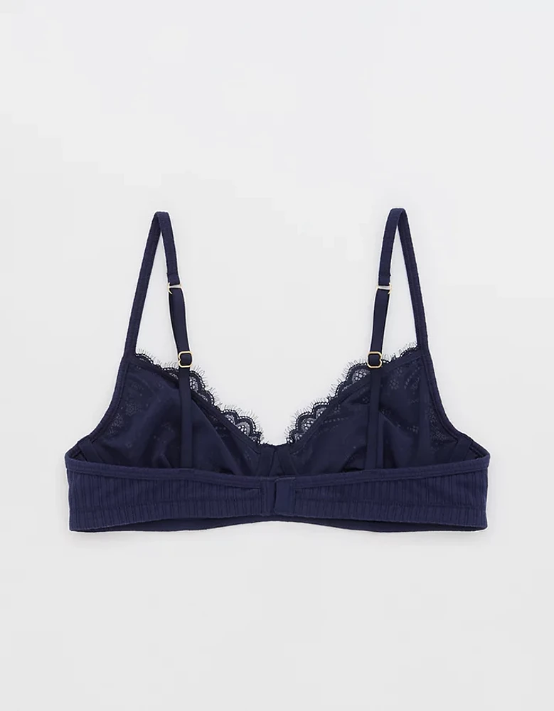 Show Off Enchanted Lace Rib Wireless Bralette