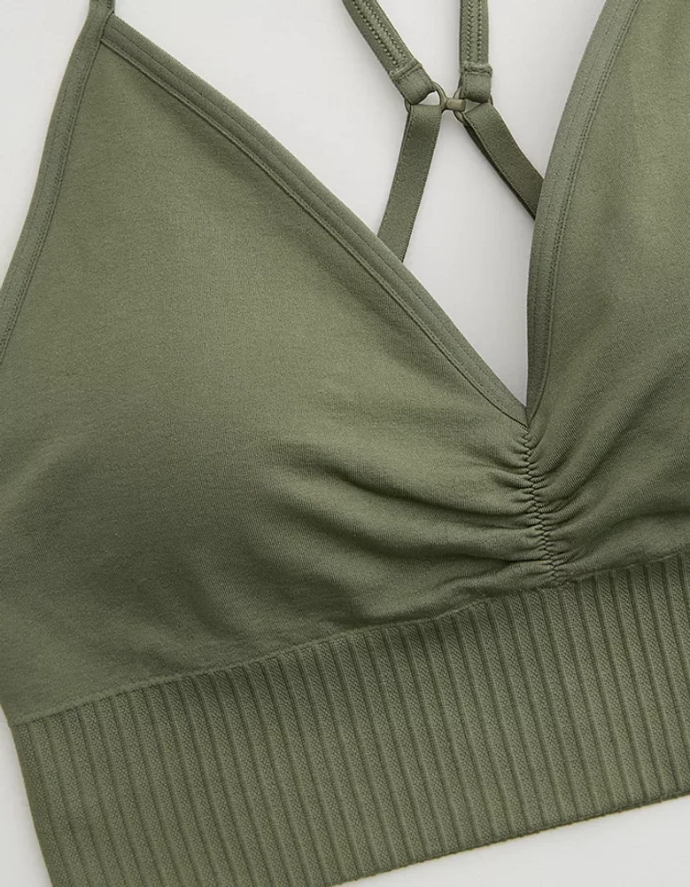 Superchill Seamless Mix Ruched Bralette