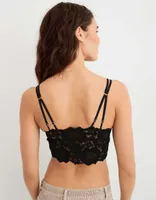 Aerie Ribbed Poppy Lace Bra Top