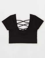 Aerie Seamless Cap Sleeve Bra Top