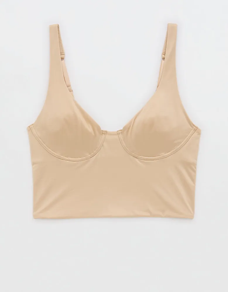 Aerie SMOOTHEZ Shine Corset Bra Top