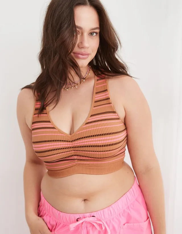 Aerie Superchill Seamless Ruched Bra Top