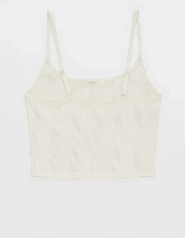 Superchill Pointelle Bra Top