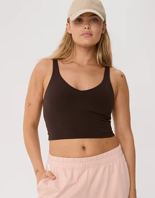OFFLINE By Aerie Real Me Low Key Longline Sports Bra