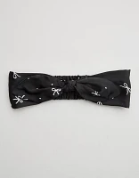 Aerie Satin Bow Headband