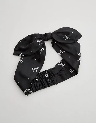 Aerie Satin Bow Headband