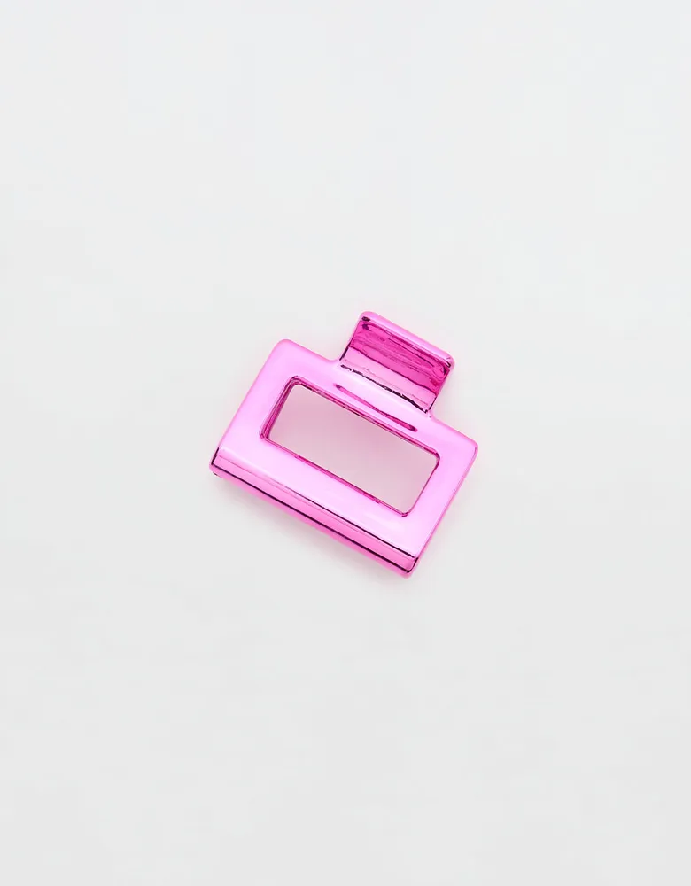 Aerie Pink Chrome Claw Clip