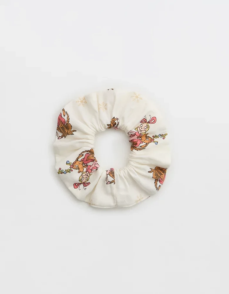 Aerie Cindy Lou Flannel Scrunchie