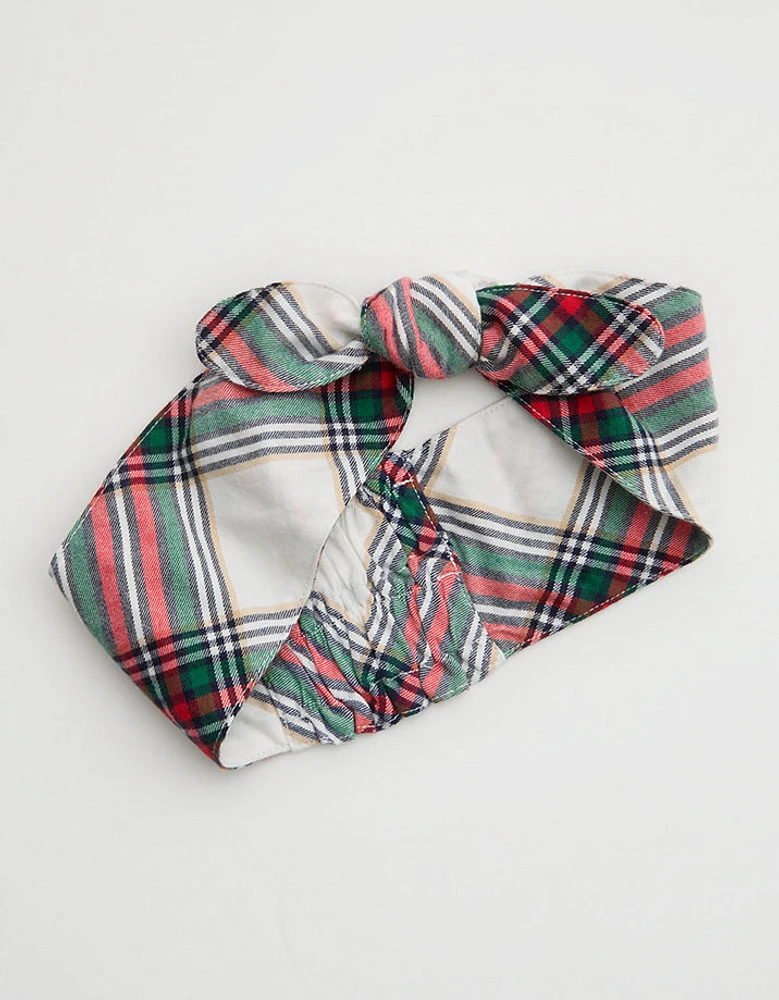 Aerie Flannel Bow Headband